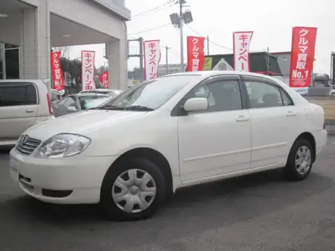 カタログ画像：カローラ （COROLLA） Ｇ 2004年2月 CBA-NZE124 1500cc ホワイトパールクリスタルシャイン 燃費14.4km / l 外装