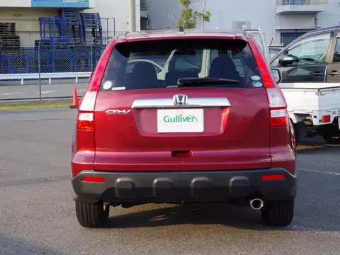 カタログ画像：ＣＲ－Ｖ （CR-V） Ｘ 2006年10月 DBA-RE4 2400cc ダークルビーレッド・パール 燃費11.6km / l バック