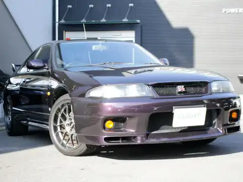 カタログ画像：スカイライン （SKYLINE） ＧＴ－Ｒ Ｖスペック 1995年1月 E-BCNR33 2600cc ミッドナイトパープル（Ｐ） 燃費8.1km / l メイン（その他）