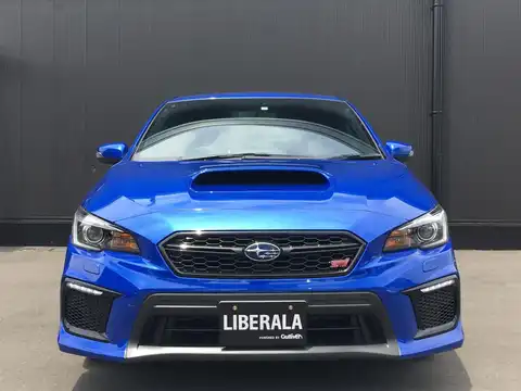 カタログ画像：ＷＲＸ ＳＴＩ （WRX STI） ＳＴＩ 2017年6月 CBA-VAB 2000cc ＷＲブルー・パール 燃費9.4km / l フロント