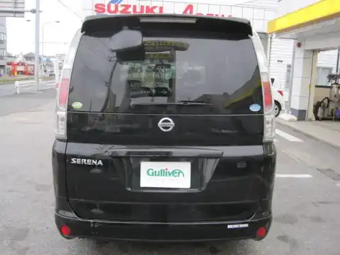 カタログ画像：セレナ （SERENA） ２０ＲＳ 2005年5月 CBA-NC25 2000cc スーパーブラック 燃費11.8km / l バック