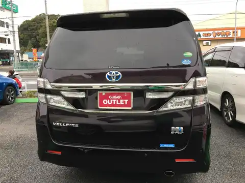 カタログ画像：ヴェルファイアハイブリッド （VELLFIRE HYBRID） ハイブリッドＺＲ 2012年9月 DAA-ATH20W 2400cc ボルドーマイカメタリックorダークバイオレットマイカメタリック 燃費16.2km / l バック