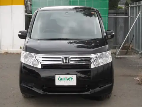 カタログ画像：ステップワゴン （STEPWAGON） Ｇ Ｌパッケージ 2009年10月 DBA-RK1 2000cc クリスタルブラック・パール 燃費14.2km / l フロント