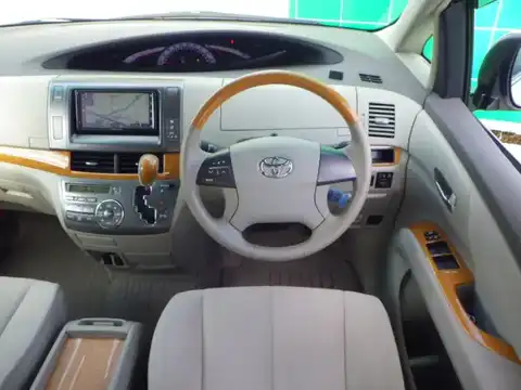 カタログ画像：エスティマ （ESTIMA） Ｇ サイドリフトアップシート装着車 2008年12月 DBA-ACR50W 2400cc ホワイトパールクリスタルシャイン 燃費11.8km / l 内装
