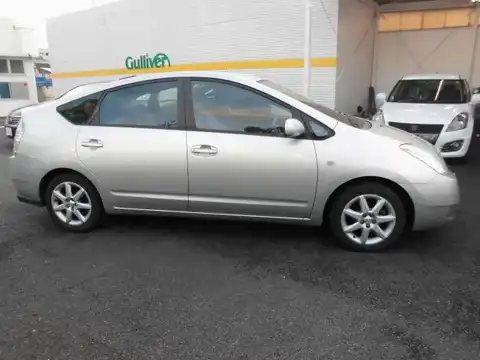 カタログ画像：プリウス （PRIUS） Ｓツーリングセレクション 2004年2月 DAA-NHW20 1500cc シルバーメタリック 燃費30.0km / l 外装