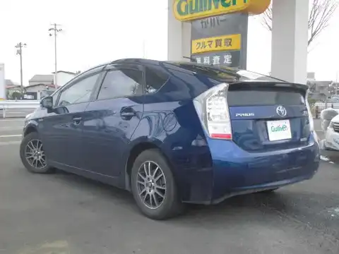 カタログ画像：プリウス （PRIUS） Ｓツーリングセレクション 2009年5月 DAA-ZVW30 1800cc ダークブルーマイカ 燃費35.5km / l バック