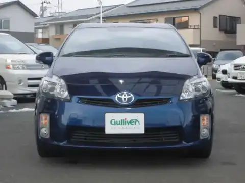 カタログ画像：プリウス （PRIUS） Ｓツーリングセレクション 2009年5月 DAA-ZVW30 1800cc ダークブルーマイカ 燃費35.5km / l フロント