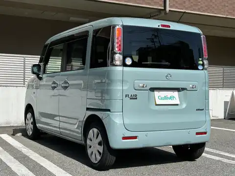 カタログ画像：フレアワゴン （FLAIR WAGON） ハイブリッドＸＳ 2021年12月 5AA-MM53S 660cc オフブルーメタリック 燃費21.2km / l バック