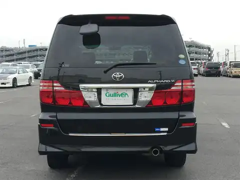 カタログ画像：アルファードＶ （ALPHARD V） ＡＳ プラチナセレクションⅡ 2007年6月 DBA-ANH15W 2400cc ブラックマイカ 燃費9.4km / l バック