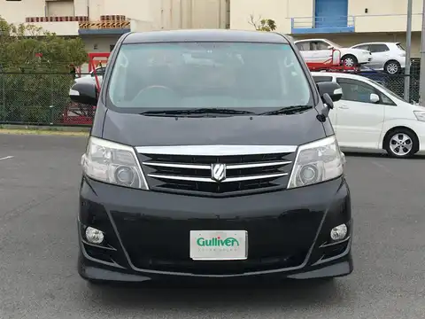 カタログ画像：アルファードＶ （ALPHARD V） ＡＳ プラチナセレクションⅡ 2007年6月 DBA-ANH15W 2400cc ブラックマイカ 燃費9.4km / l フロント