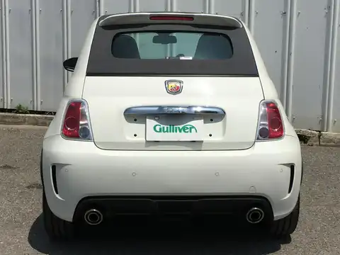 カタログ画像：アバルト５００Ｃ （ABARTH 500C） ベースグレード 2010年10月 ABA-312142 1400cc ビアンコガーラorネロスコルピオーネ／ビアンコガーラ バック