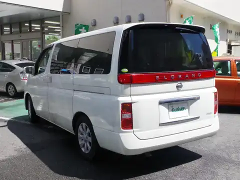 カタログ画像：エルグランド （ELGRAND） ２５０Ｖ 2008年11月 CBA-ME51 2500cc ホワイトパール（３Ｐ） 燃費8.9km / l バック