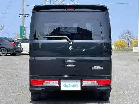 カタログ画像：エブリイワゴン （EVERY WAGON） ＰＺターボ 標準ルーフ 2020年6月 3BA-DA17W 660cc ブルーイッシュブラックパール３ 燃費13.4km / l バック