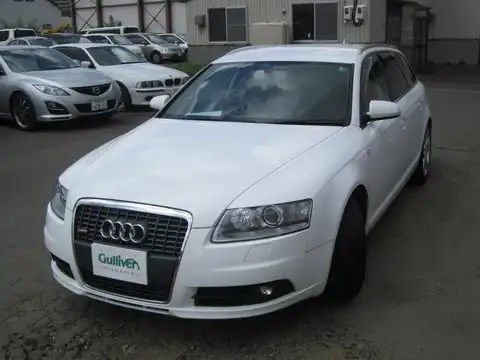 カタログ画像：Ａ６アバント （A6 AVANT） ２．８ＦＳＩクワトロ リミテッド 2008年9月 ABA-4FBDXS 2800cc アイビスホワイト 燃費9.3km / l 外装