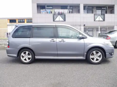 カタログ画像：ＭＰＶ （MPV） エアロリミックス 2004年4月 LA-LW3W 2300cc チタニウムグレーメタリックⅡ 燃費10.0km / l 外装