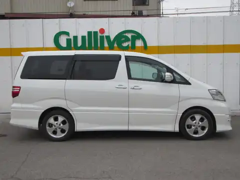 カタログ画像：アルファードＶ （ALPHARD V） ＭＳ プラチナセレクション 2006年8月 TA-MNH10W 3000cc ホワイトパールマイカ 燃費8.9km / l 外装