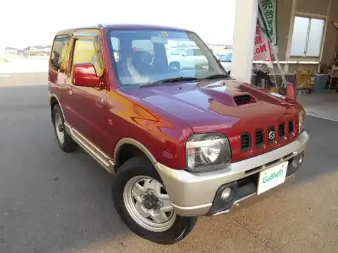 カタログ画像：ジムニー （JIMNY） ランドベンチャー 2001年5月 TA-JB23W 660cc カシスレッドパール／クールベージュメタリック 燃費14.8km / l メイン（その他）