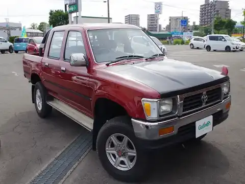 カタログ画像：ハイラックスピックアップ （HILUX PICK UP） ダブルキャブ ＳＲ ＥＧＲ装着車 1994年8月 KB-LN107 2800cc レッドマイカ メイン（その他）