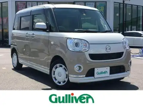 カタログ画像：ムーヴキャンバス （MOVE CANBUS） ＧメイクアップＶＳ ＳＡⅢ 2020年12月 5BA-LA800S 660cc パールホワイトⅢ×ナチュラルベージュマイカメタリック 燃費20.6km / l メイン（その他）