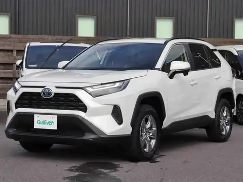 カタログ画像：ＲＡＶ４ （RAV4） ハイブリッドＸ 2021年12月 6AA-AXAH54 2500cc ホワイトパールクリスタルシャイン 燃費20.6km / l 外装