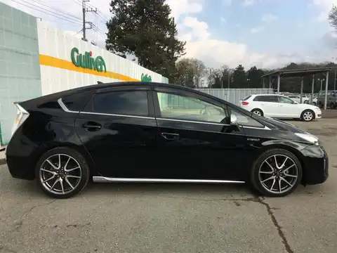 カタログ画像：プリウス （PRIUS） Ｓツーリングセレクション・マイコーデ 2012年10月 DAA-ZVW30 1800cc ブラック 燃費30.4km / l 外装