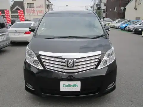 カタログ画像：アルファード （ALPHARD） ３５０Ｇ 2008年5月 DBA-GGH25W 3500cc ブラック 燃費9.1km / l フロント