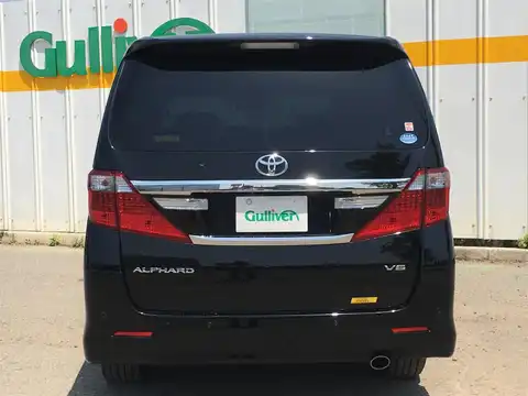 カタログ画像：アルファード （ALPHARD） ３５０Ｓ 2011年11月 DBA-GGH25W 3500cc ブラック 燃費9.1km / l バック