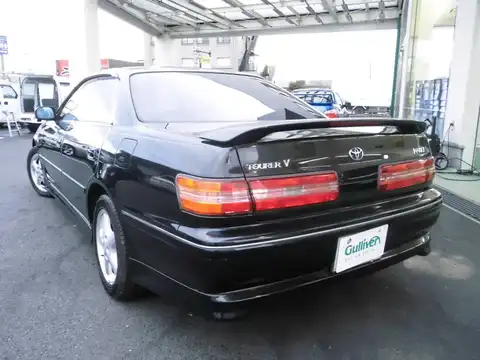 カタログ画像：マークII （MARK II） ツアラーＶ 1996年9月 E-JZX100 2500cc 燃費10.2km / l バック