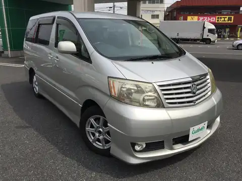 カタログ画像：アルファードＶ （ALPHARD V） ＡＳ 2002年5月 UA-ANH10W 2400cc シルバーメタリック 燃費9.7km / l メイン（その他）