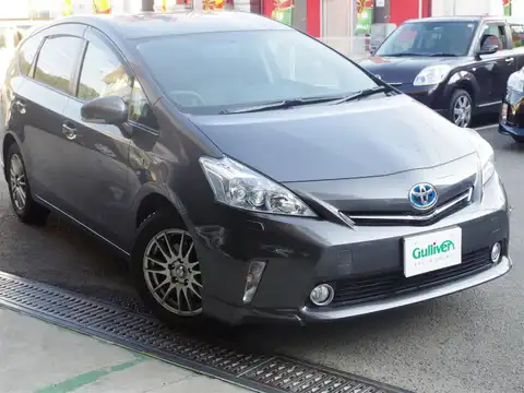 カタログ画像：プリウスα （PRIUS ALPHA） Ｇツーリングセレクション 2013年8月 DAA-ZVW41W 1800cc グレーメタリック 燃費26.2km / l メイン（その他）