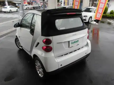 カタログ画像：スマートフォーツーカブリオ （SMART FORTWO CABRIO） ベースグレード 2007年10月 CBA-451431 1000cc クリスタルホワイト 燃費18.6km / l バック