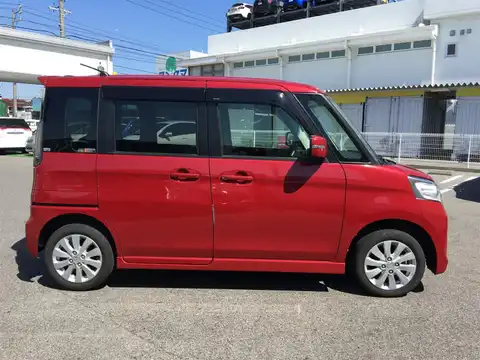 カタログ画像：スペーシアカスタム （SPACIA CUSTOM） ＸＳ（レーダーブレーキサポート装着車） 2014年4月 DBA-MK32S 660cc フェニックスレッドパール 燃費27.8km / l 外装