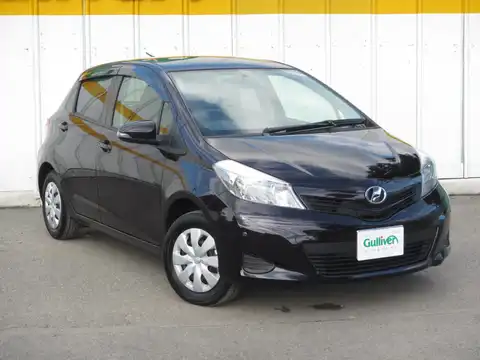 カタログ画像：ヴィッツ （VITZ） Ｆ スマートストップパッケージ・シエル 2012年12月 DBA-NSP130 1300cc ブラックマイカ 燃費21.8km / l メイン（その他）