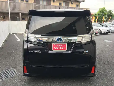 カタログ画像：ヴェルファイアハイブリッド （VELLFIRE HYBRID） ハイブリッドＺＲ Ｇエディション 2015年1月 DAA-AYH30W 2500cc ブラック 燃費18.4km / l バック