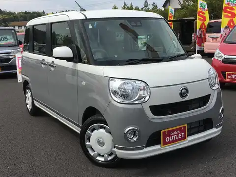 カタログ画像：ムーヴキャンバス （MOVE CANBUS） Ｘリミテッドメイクアップ ＳＡⅢ 2017年9月 DBA-LA810S 660cc パールホワイトIII×スムースグレーマイカメタリック 燃費27.4km / l メイン（その他）