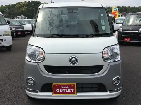 カタログ画像：ムーヴキャンバス （MOVE CANBUS） Ｘリミテッドメイクアップ ＳＡⅢ 2017年9月 DBA-LA810S 660cc パールホワイトIII×スムースグレーマイカメタリック 燃費27.4km / l フロント