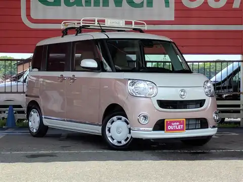 カタログ画像：ムーヴキャンバス （MOVE CANBUS） Ｘメイクアップリミテッド ＳＡⅢ 2018年9月 5BA-LA810S 660cc パールホワイトIII×ライトローズマイカメタリックII 燃費19.6km / l メイン（その他）