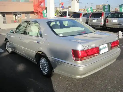 カタログ画像：クラウン （CROWN） ロイヤルエクストラリミテッド 2003年4月 TA-JZS171 2500cc シルバーメタリック 燃費11.6km / l バック