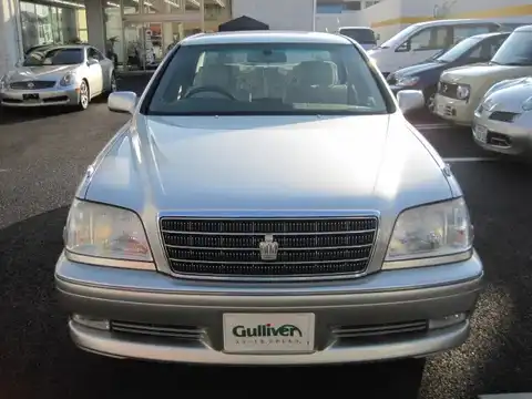 カタログ画像：クラウン （CROWN） ロイヤルエクストラＦｏｕｒ リミテッド 2003年4月 TA-JZS173 2500cc シルバーメタリック 燃費9.2km / l フロント