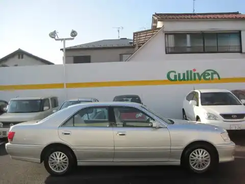 カタログ画像：クラウン （CROWN） ロイヤルエクストラＦｏｕｒ Ｑパッケージ 2001年8月 TA-JZS173 2500cc シルバーメタリック 燃費9.2km / l 外装