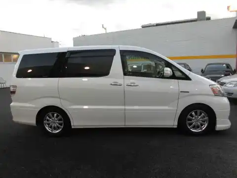 カタログ画像：アルファードハイブリッド （ALPHARD HYBRID） Ｇエディション 2005年4月 CAA-ATH10W 2400cc ホワイトパールマイカ 燃費17.2km / l 外装