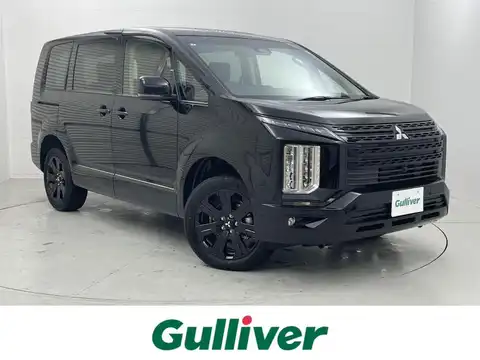 カタログ画像：デリカＤ：５ （DELICA D:5） シャモニー（電動サイドステップ非装着車） 2025年5月 3DA-CV1W 2200cc ブラックダイヤモンド×ブラックマイカ 燃費12.6km / l メイン（その他）