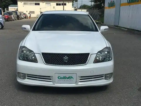 カタログ画像：クラウン （CROWN） アスリートＧパッケージ 2003年12月 UA-GRS182 3000cc ホワイトパールクリスタルシャイン 燃費11.8km / l フロント