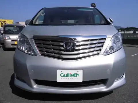 カタログ画像：アルファード （ALPHARD） ２４０Ｘ サイドリフトアップシート装着車 2008年8月 DBA-ANH25W 2400cc シルバーメタリック 燃費11.4km / l フロント