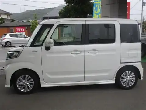 カタログ画像：スペーシアカスタム （SPACIA CUSTOM） ハイブリッドＧＳ 2020年8月 5AA-MK53S 660cc ピュアホワイトパール 燃費20.2km / l 外装