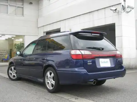 カタログ画像：レガシィツーリングワゴン （LEGACY TOURING WAGON） ＧＴ－ＶＤＣ 1999年5月 GF-BH5 2000cc バイオレットブルー・マイカ 燃費10.6km / l バック