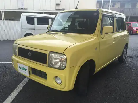 カタログ画像：アルトラパン （ALTO LAPIN） ターボ 2003年9月 TA-HE21S 660cc ブリリアントイエロー 燃費17.4km / l 外装