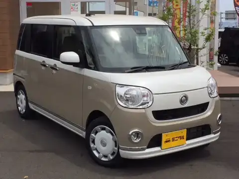 カタログ画像：ムーヴキャンバス （MOVE CANBUS） Ｘリミテッドメイクアップ ＳＡⅢ 2017年9月 DBA-LA810S 660cc パールホワイトIII×ナチュラルベージュマイカメタリック 燃費27.4km / l メイン（その他）