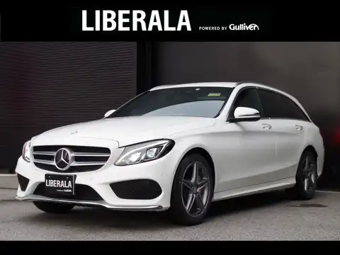 カタログ画像：Ｃクラスステーションワゴン （C-CLASS STATIONWAGON） Ｃ２００ ステーションワゴン スポーツ 2014年10月 RBA-205242 2000cc ダイヤモンドホワイト（Ｍ） 燃費16.5km / l フロント