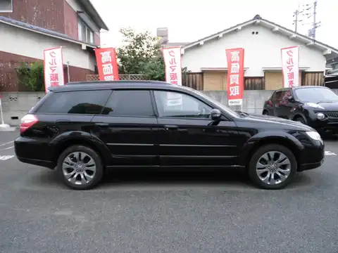 カタログ画像：レガシィツーリングワゴン （LEGACY TOURING WAGON） ２．５ｉ スマートセレクション 2008年10月 DBA-BP9 2500cc オブシディアンブラック・パール 燃費13.0km / l 外装